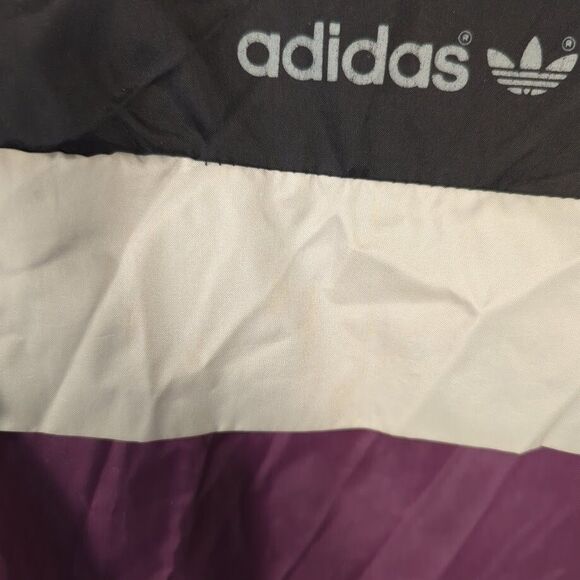 Vintage Adidas Trefoil 1/4 Zip Windbreaker Jacket Hidden‎ Hood Size Medium - Picture 3 of 16